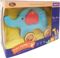 Zita Toys Συρόμενο Ελεφαντάκι Κουδουνίστρα