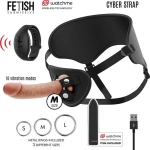 Fetish Submissive Cyber Strap Remote Control Harness And Vibrating Bullet Watchme Technology M