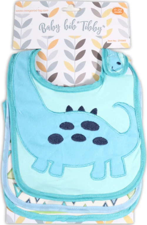 Cangaroo Σαλιάρα Υφασμάτινη Tibby Blue 3τμχ