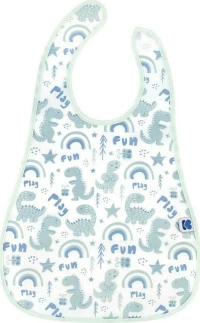 Kikka Boo Σαλιάρα Πλαστική Dinosaur Blue