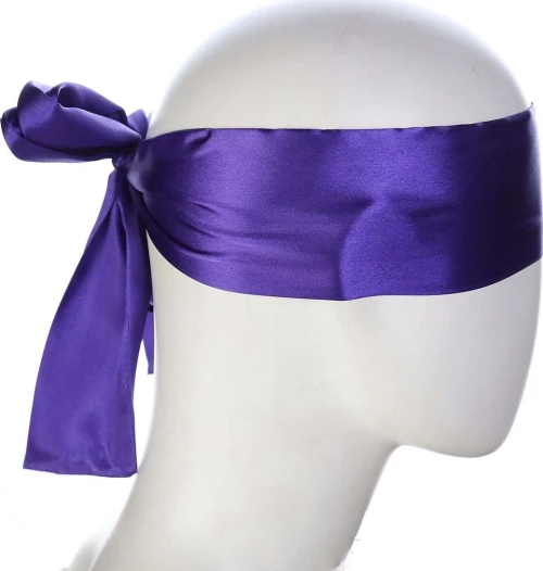 Naughty Toys Satin Blindfold Scarf Purple