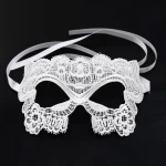 Naughty Toys Embroidered Eye Mask White