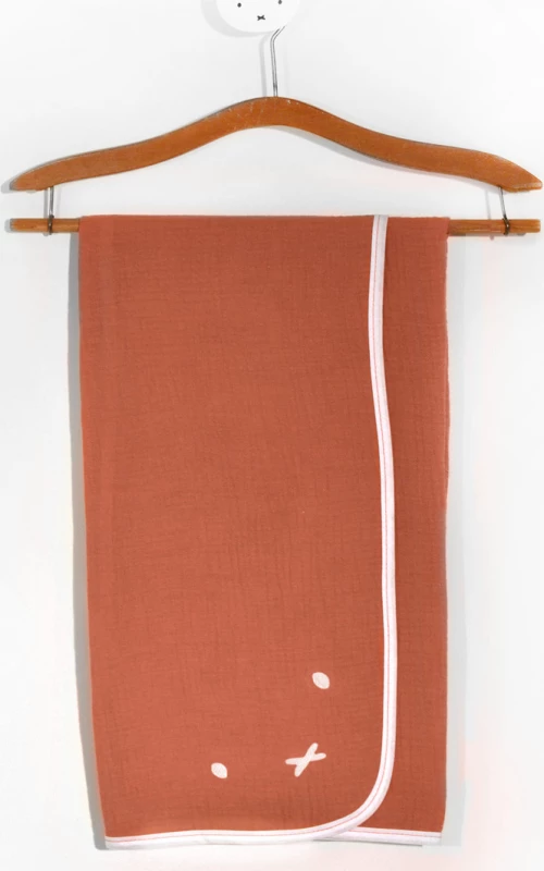 Miffy Πάνα Αγκαλιάς Κεραμιδί 80x80cm