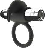 Black & Silver Burton Rechargeable Cock Ring