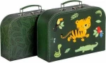 Little Lovely Company Διακοσμητικό Βαλιτσάκι Jungle Tiger 2τμχ