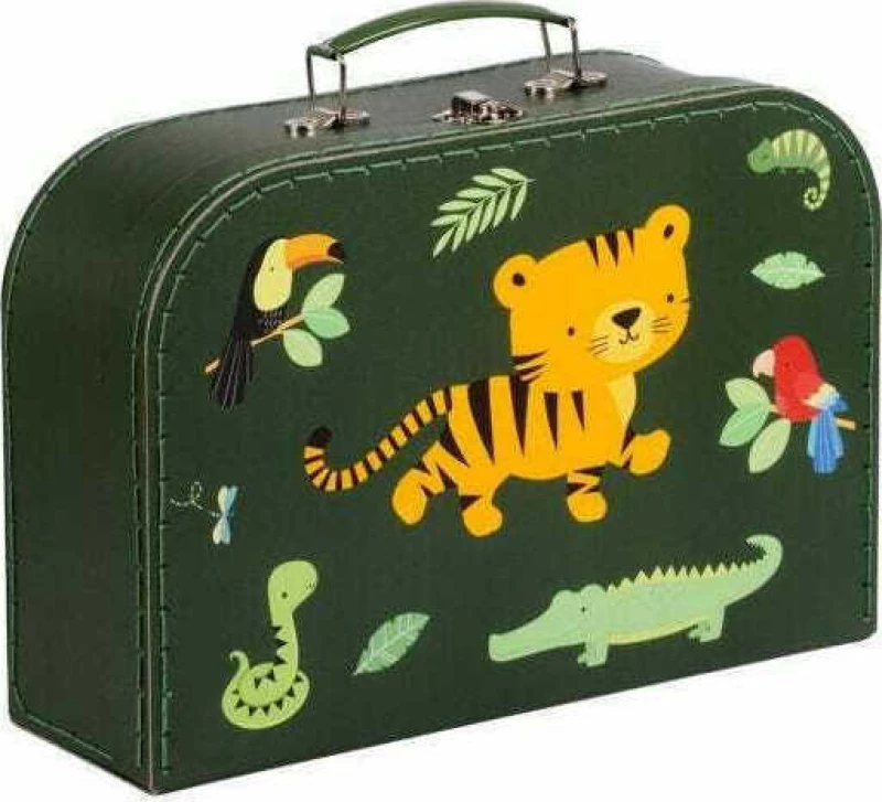 Little Lovely Company Διακοσμητικό Βαλιτσάκι Jungle Tiger 2τμχ