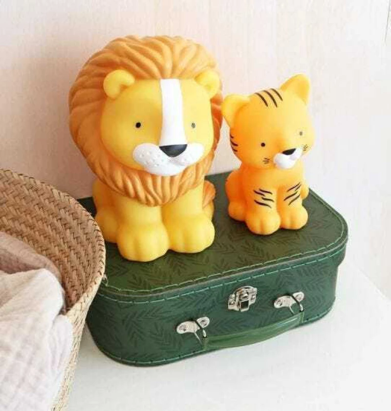Little Lovely Company Διακοσμητικό Βαλιτσάκι Jungle Tiger 2τμχ