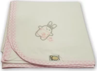 Figlio Bino Πάνα Αγκαλιάς 35-04 Ροζ Rabbit 72x80cm