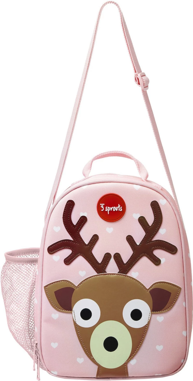 3 Sprouts Iludee Τσαντάκι Φαγητού Ώμου Deer Pink