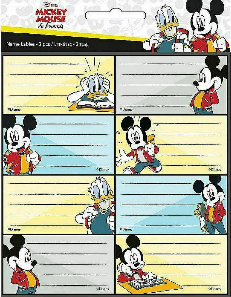 Gim Ετικέτες Σχολικές Mickey (773-00146)