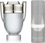 Paco Rabanne Invictus Eau de Toilette 100ml & Deodorant Stick 75ml