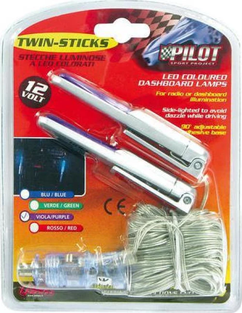 Lampa Twin-Sticks 12V Purple