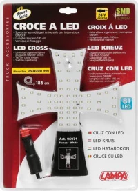 Lampa White Led Cross 250x200mm