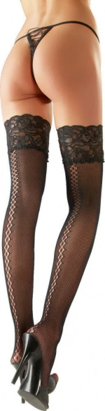 Cottelli Collection Net Stay-Ups Black