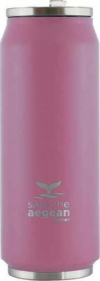 Estia Travel Cup Save The Aegean Baby Pink 0.5lt