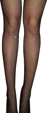 Black fishnet pantyhose