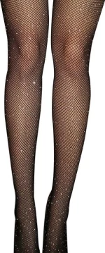 Black fishnet pantyhose