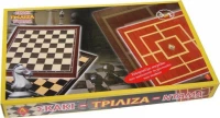 Σκάκι-ντάμα-τρίλιζα 32x32εκ. - 12145---92-2