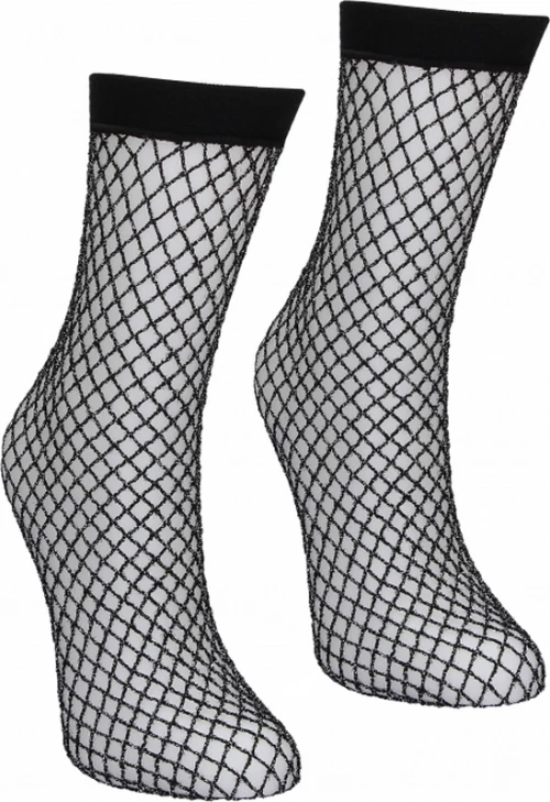 Dreamgear 1014 Glitter Fishnet Socks Black