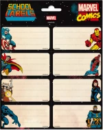 Σχολικές Ετικέτες τετραδίων Marvel Comics Avengers 8x2 2 Φ 16 ΤΜΧ