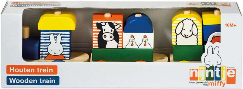 Ξύλινο Τρενάκι Baby Oliver Miffy