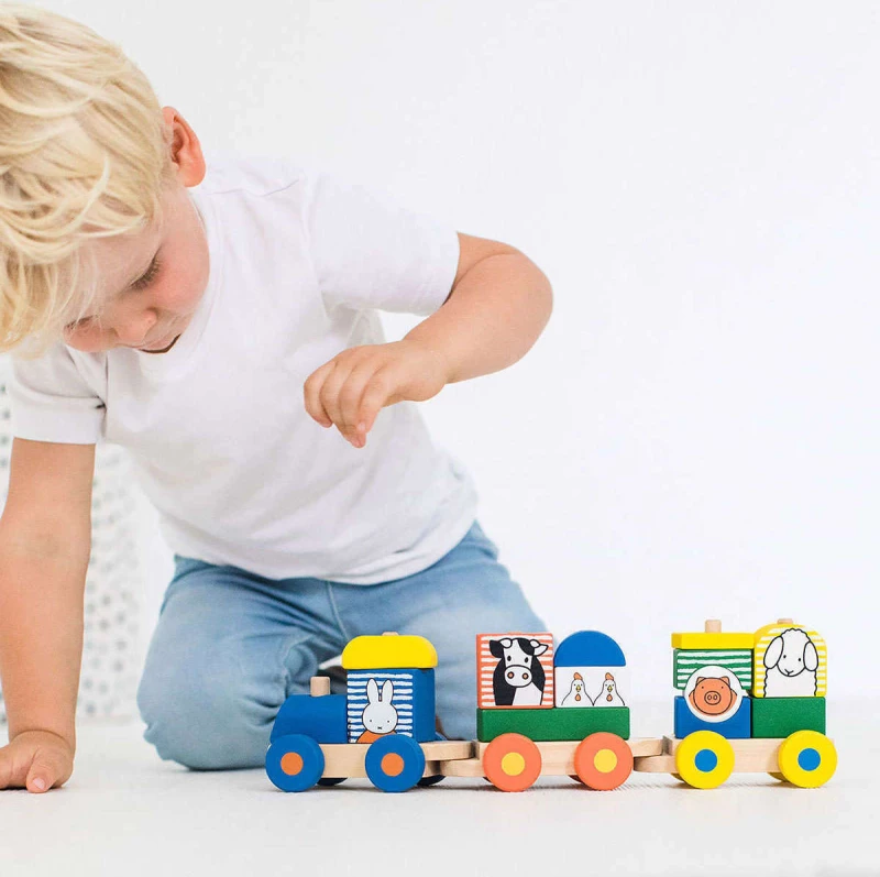 Ξύλινο Τρενάκι Baby Oliver Miffy