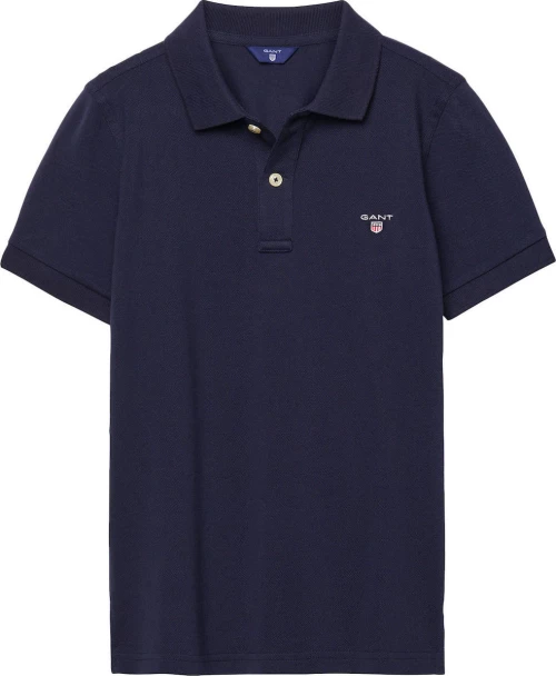 Μπλούζα polo μπλε "Little Shield" Gant