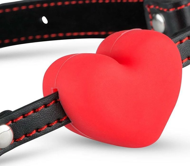 Whipped Heart Ball Gag Red