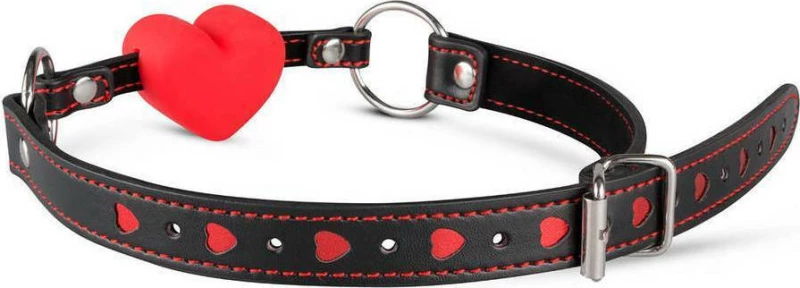Whipped Heart Ball Gag Red