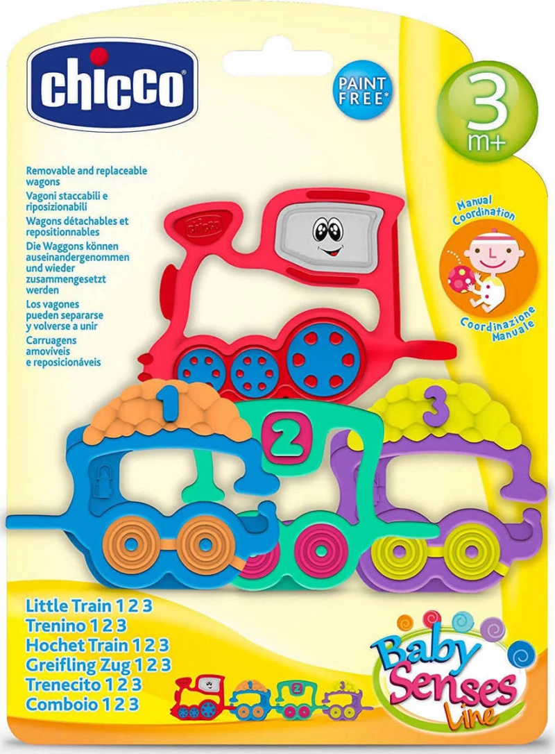 Κουδουνίστρα Τρενάκι 123 3-18m Chicco 07681-00