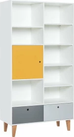 Βιβλιοθήκη Concept Plus Κίτρινη 105x45x201.3cm