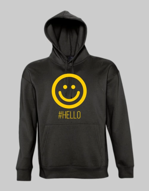 Hello hoodie - BLACK