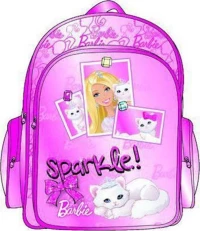 Paxos Barbie Cat Σχολική Τσάντα Πλάτης Νηπιαγωγείου σε Φούξια χρώμα