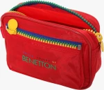 Benetton Κόκκινη Κασετίνα με 1 Θήκη