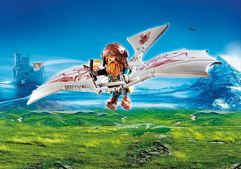 Playmobil Knights: Ιπτάμενη Μηχανή των Νάνων