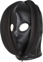 Black Double Layer Mock Balaclava