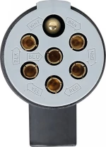 Lampa Πρίζα Κοτσαδόρου Πλαστική Ασημί 24S 24V 7pin