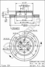 Brembo 09 7279 10 Δισκοι Φρενων SUZUKI-BALENO