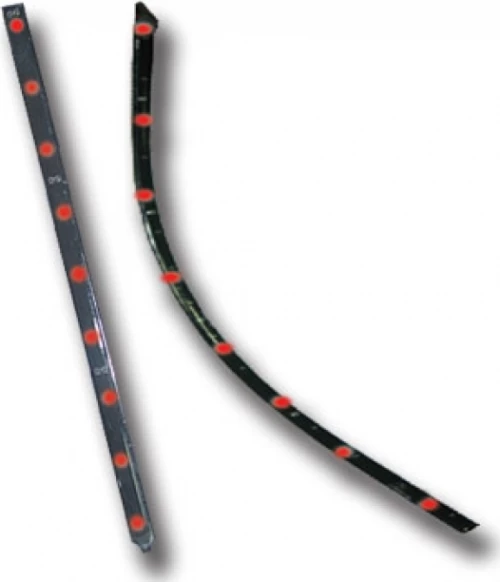 Auto Gs Λάμπες 12V 40cm Κόκκινες Με Flash
