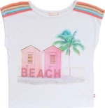 Billieblush Μπλούζα "Beach" U15740 Λευκή