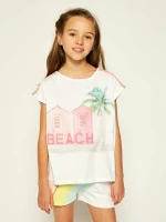 Billieblush Μπλούζα "Beach" U15740 Λευκή