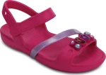 Crocs Παιδικά Παπουτσάκια Θαλάσσης Lina για Κορίτσι Φούξια