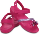 Crocs Παιδικά Παπουτσάκια Θαλάσσης Lina για Κορίτσι Φούξια