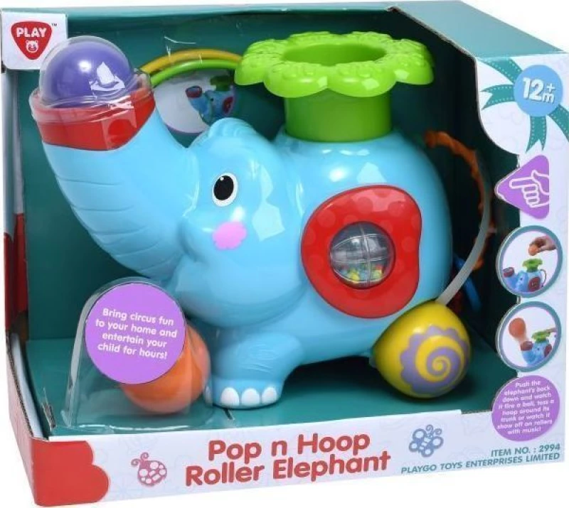 Playgo Ελεφαντάκι Pop N Hoop Roller
