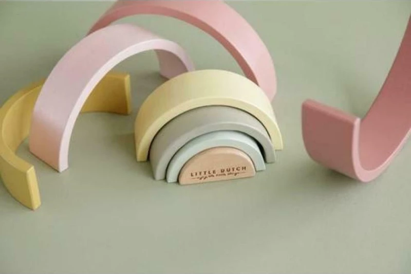 Little Dutch Wood Rainbow Yellow/Pink