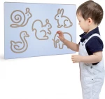 Viga Toys Ξύλινη Βάση Τοίχου Ζωάκια