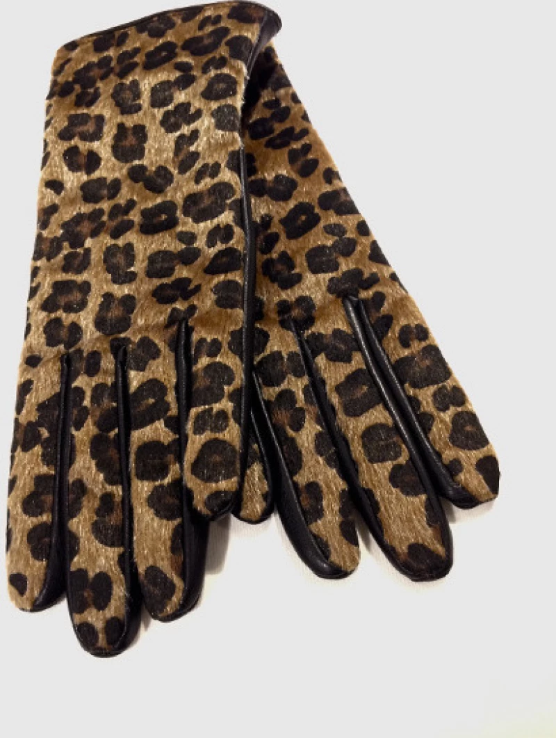 Γυναικεία Δερμάτινα Γάντια Animal Print