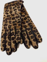 Γυναικεία Δερμάτινα Γάντια Animal Print