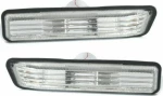 Φλας BMW E36 (1996-1999) / E34 / X5 E53 - χρωμίου - σετ 2τμχ.
