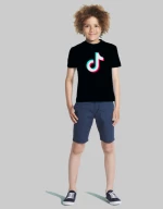 TIK TOK Παιδικό T-shirt - BLACK